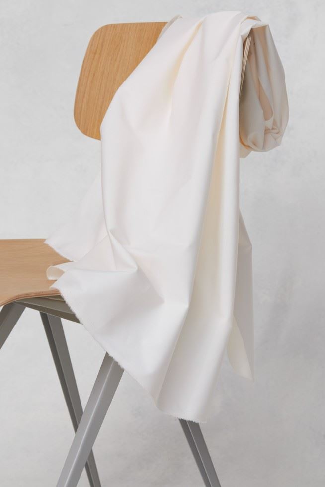 Mind The Maker Creamy White Organic Papertouch 100% Cotton Poplin Fabric