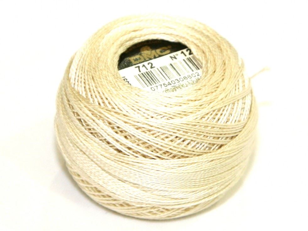DMC Size 12 Cotton Perle Thread 712
 