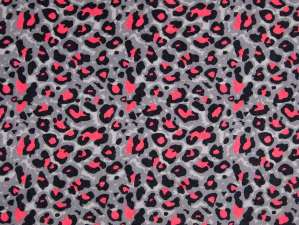 Neon Rose Deadstock Velour Stretch Knit Fabric