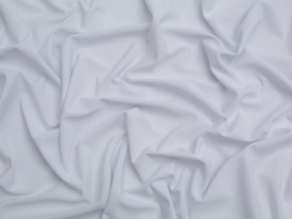 Minerva Core Range Ritual ITY Silky Stretch Knit Fabric White
 