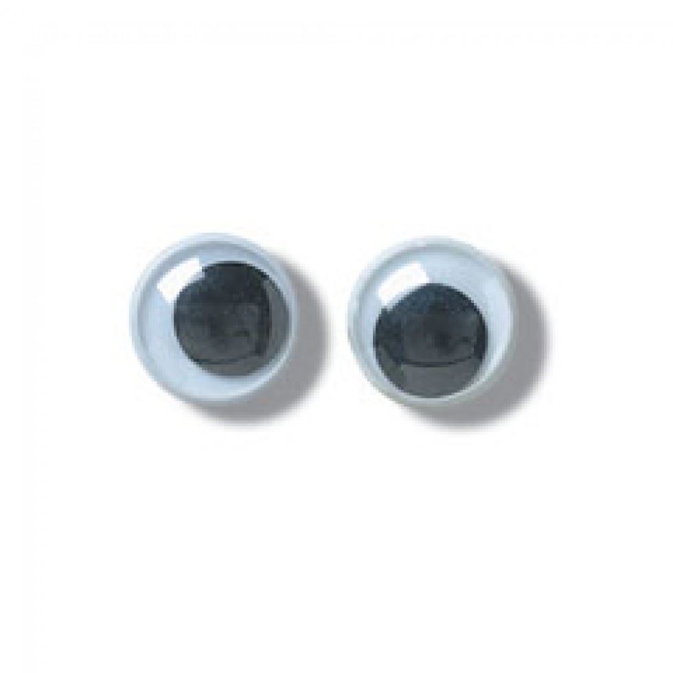 Trimits Black & White Stick On Wobbly Toy Eyes