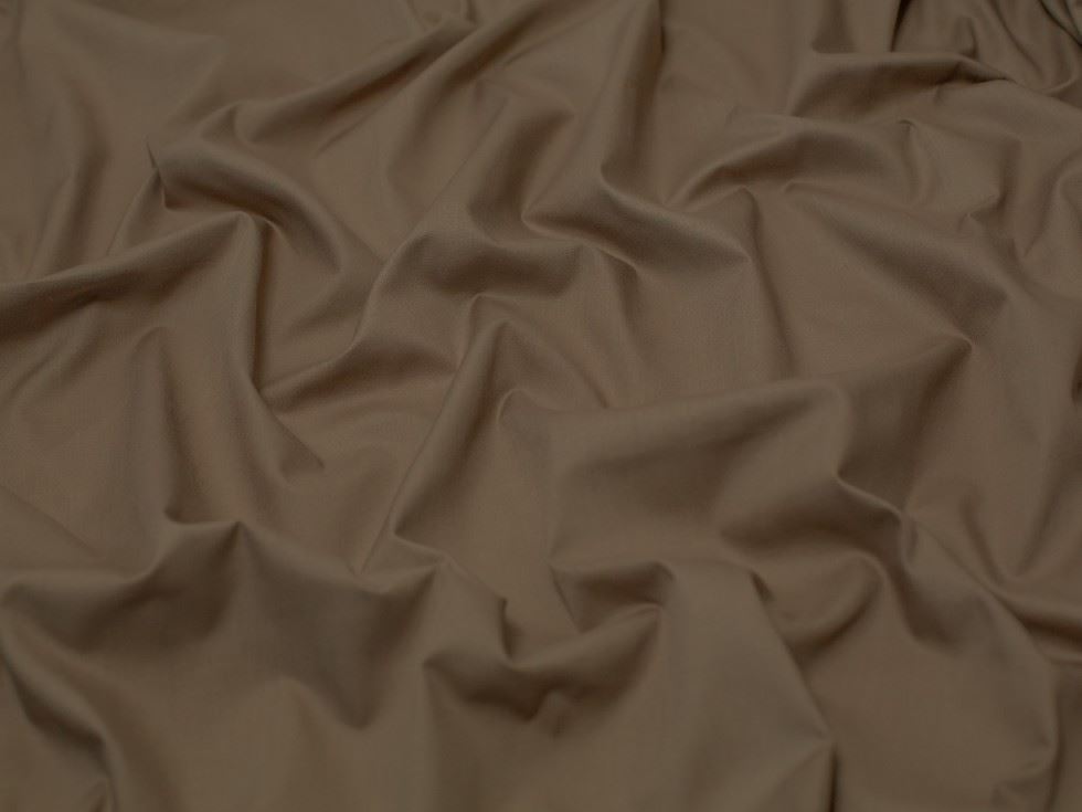 Minerva Core Range Mushroom Poly Cotton Poplin Fabric