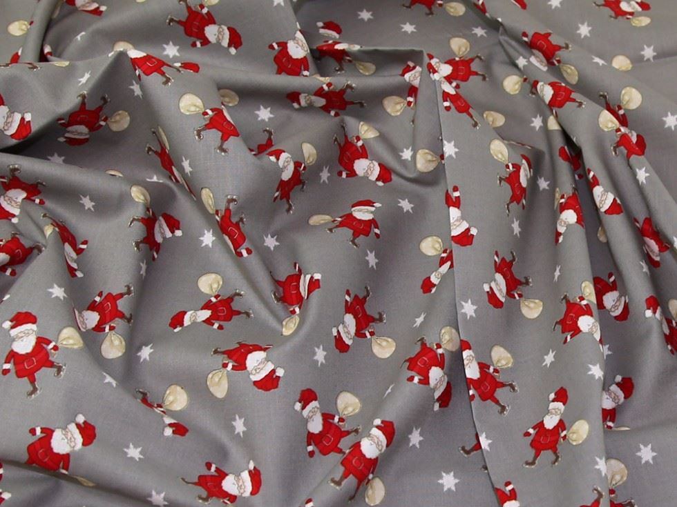 Grey Deadstock 100% Cotton Fabric