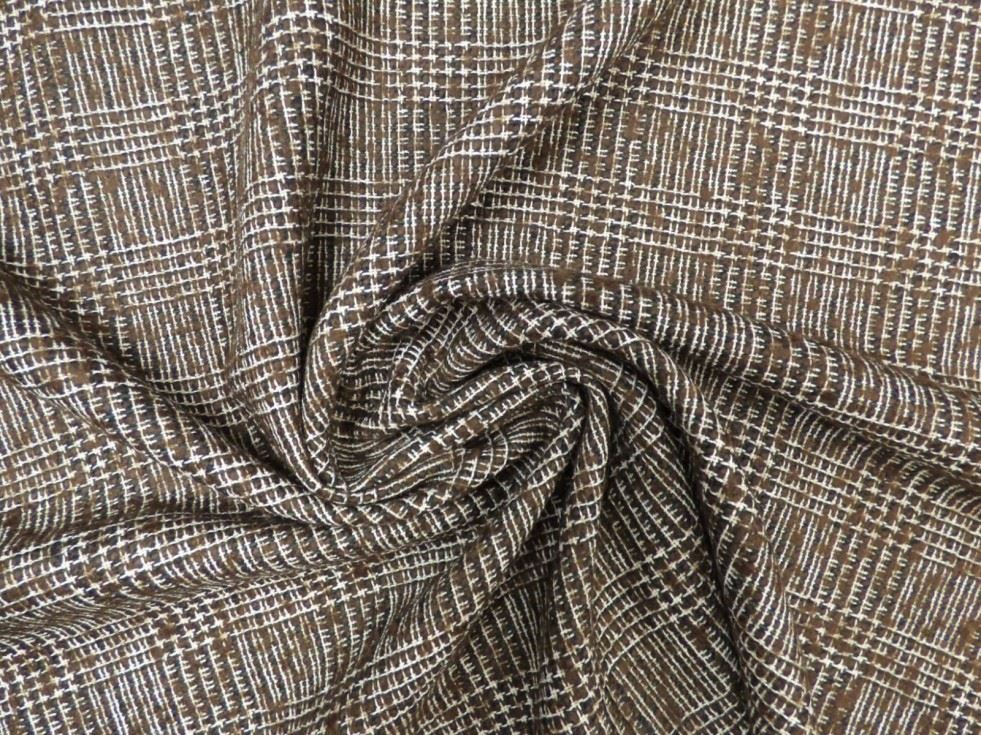 Lady Mcelroy Brown Wool Tweed Coating Fabric