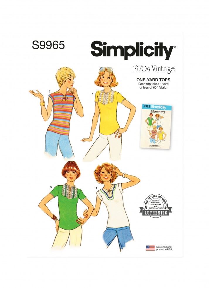 Simplicity Paper Sewing Pattern 9965
 