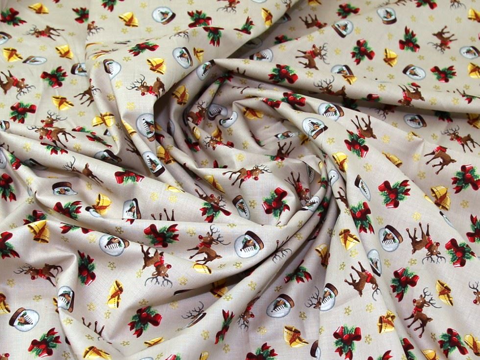 Beige Deadstock 100% Cotton Fabric