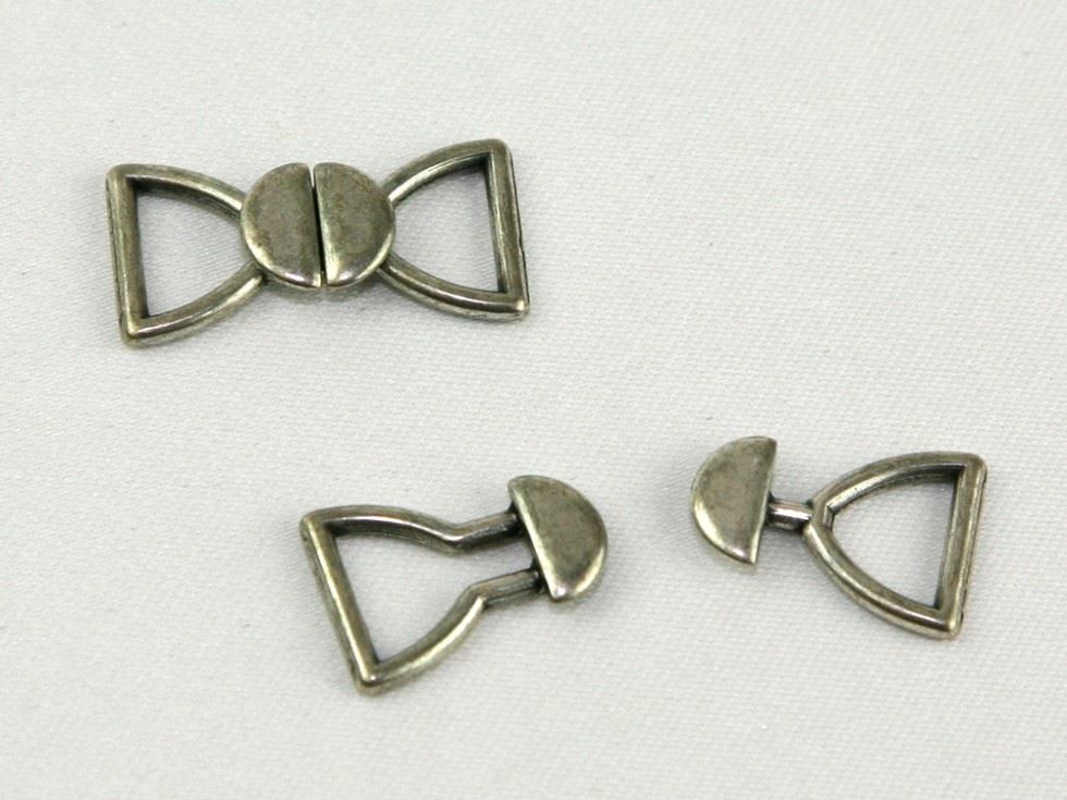 Metal Link Buckle Silver