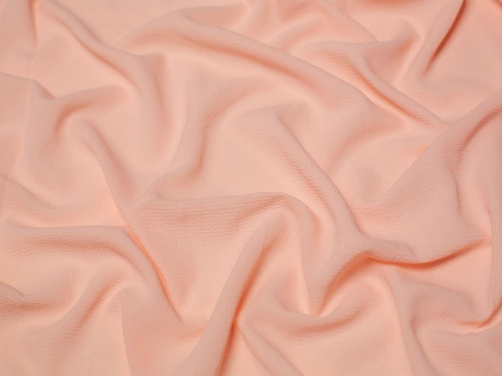 Minerva Core Range Pebble Textured Stretch Woven Crepe Fabric Blush
 