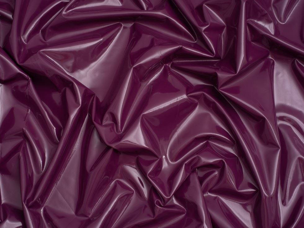 Minerva Core Range Glossy PVC Vinyl Fabric Plum
 