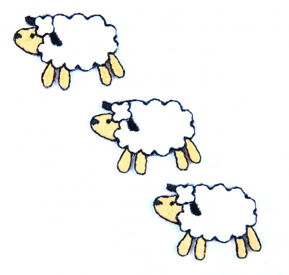 Craft Factory Patch Motif Three Sheep