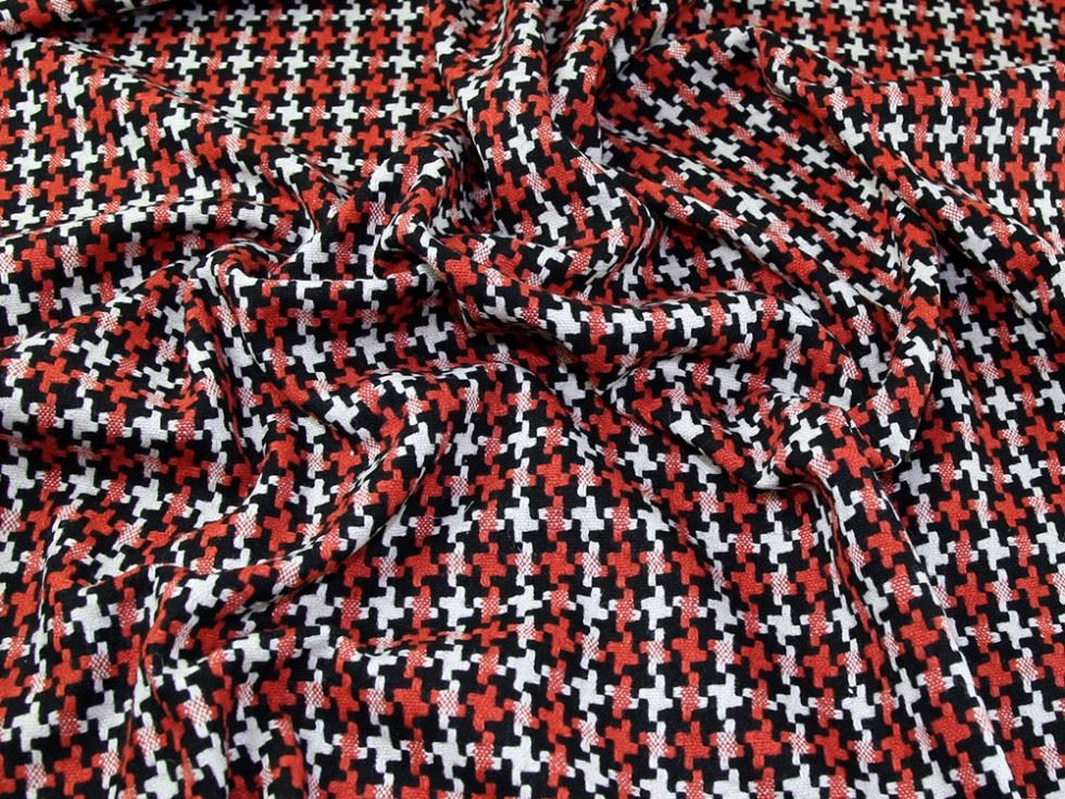 Ivory & Rust Deadstock Wool Blend Coating Fabric