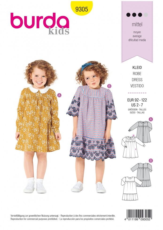 Burda Paper Sewing Pattern 9305
 