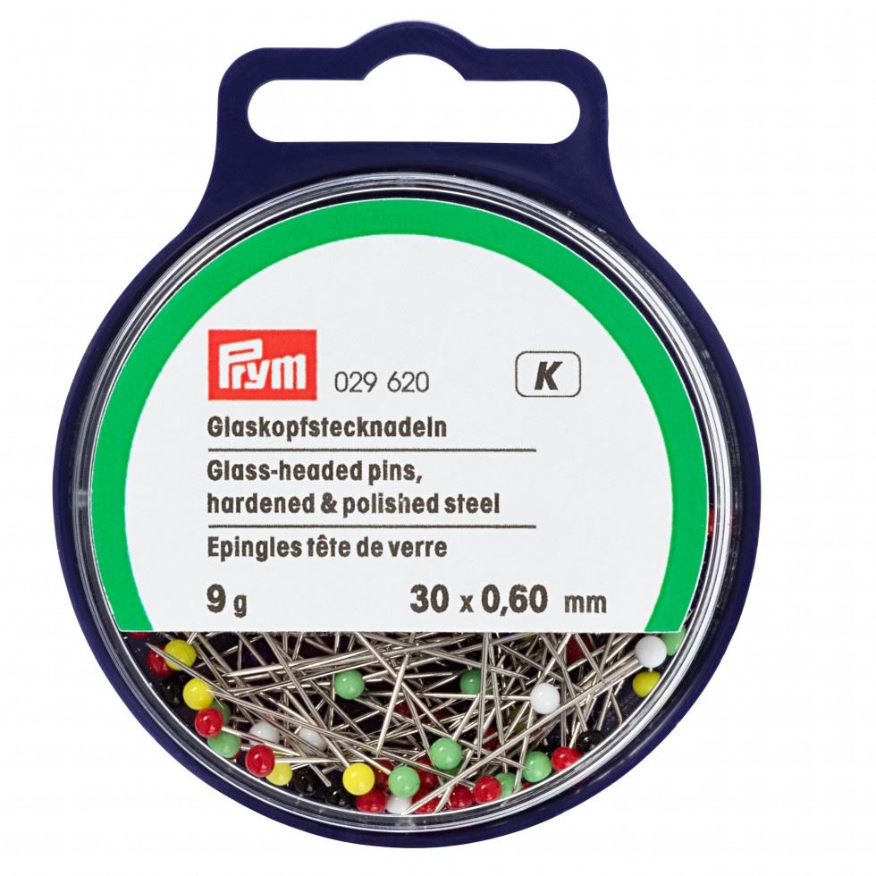 Prym Silver Glass Headed Pins