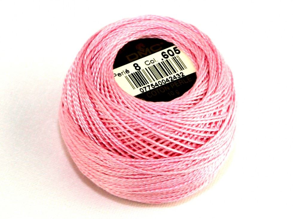 Dmc 605 Size 8 Cotton Perle Thread