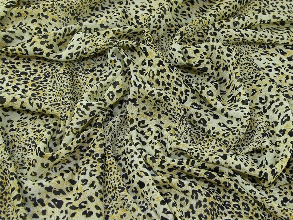 Citrus Green Deadstock Sheer Chiffon Fabric