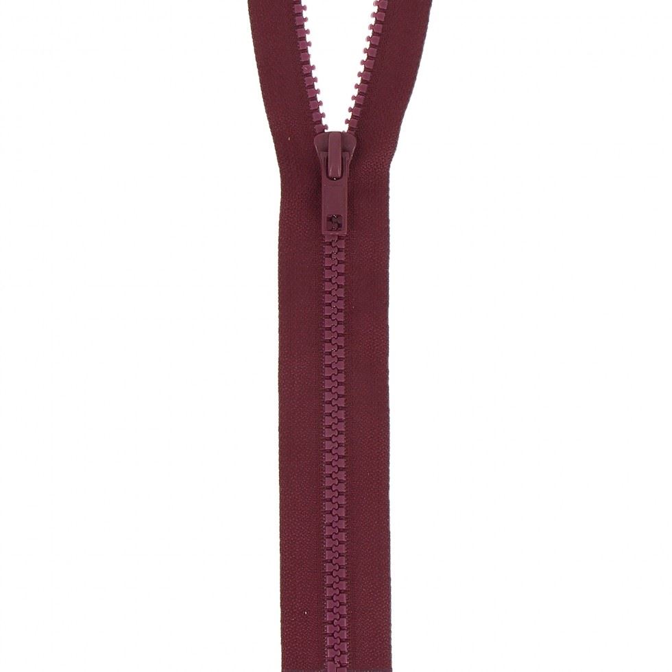 Milward Chunky Open End Zips Burgundy
