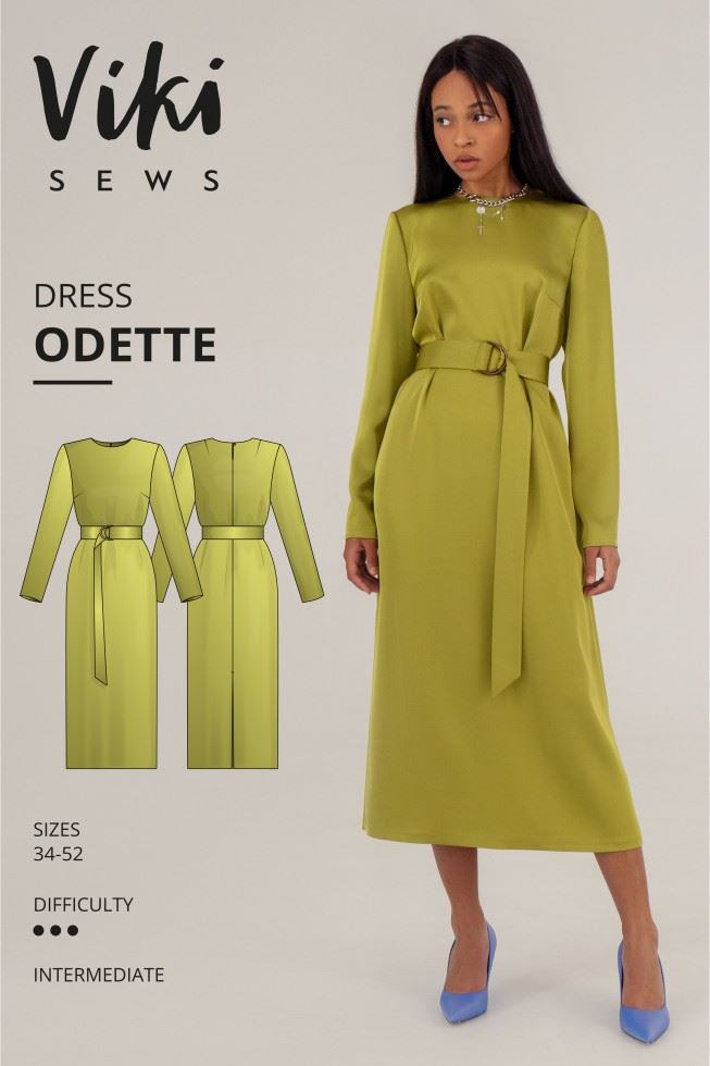 Vikisews Sewing Pattern Odette Dress