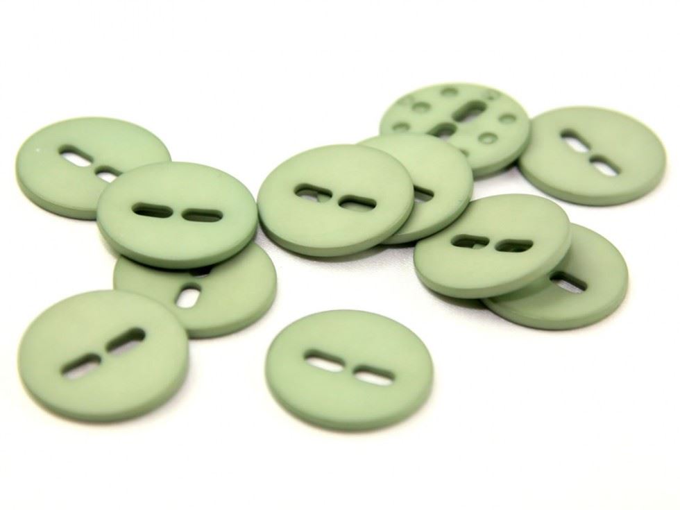 Dill Round Matte Buttons (Value Pack) Mint Green
 