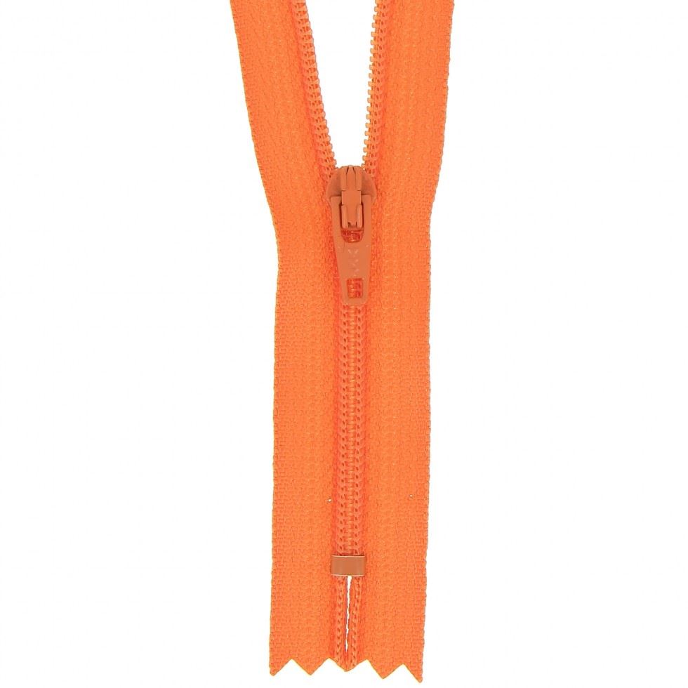 Milward Nylon Dress & Skirt Closed End Zips Orange