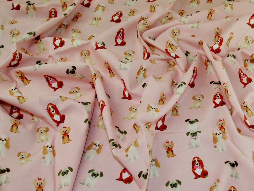 John Louden Pink 100% Cotton Fabric
