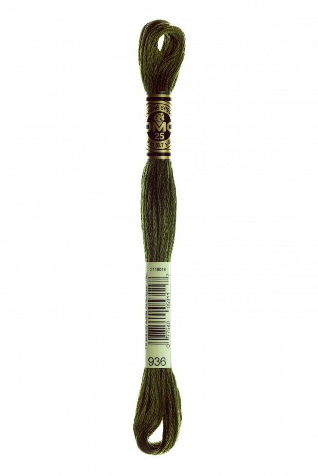 Dmc 936 Stranded Cotton Embroidery Thread
