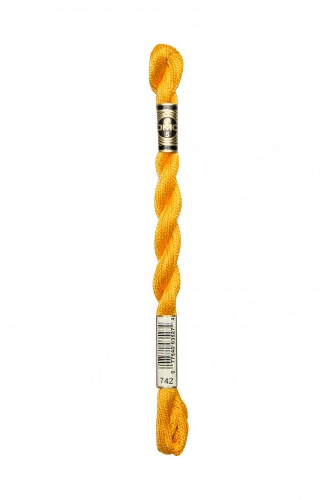 Dmc 742 Size 5 Cotton Perle Thread
