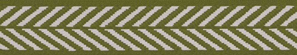 Berisfords Herringbone Woven Ribbon Cypress
 