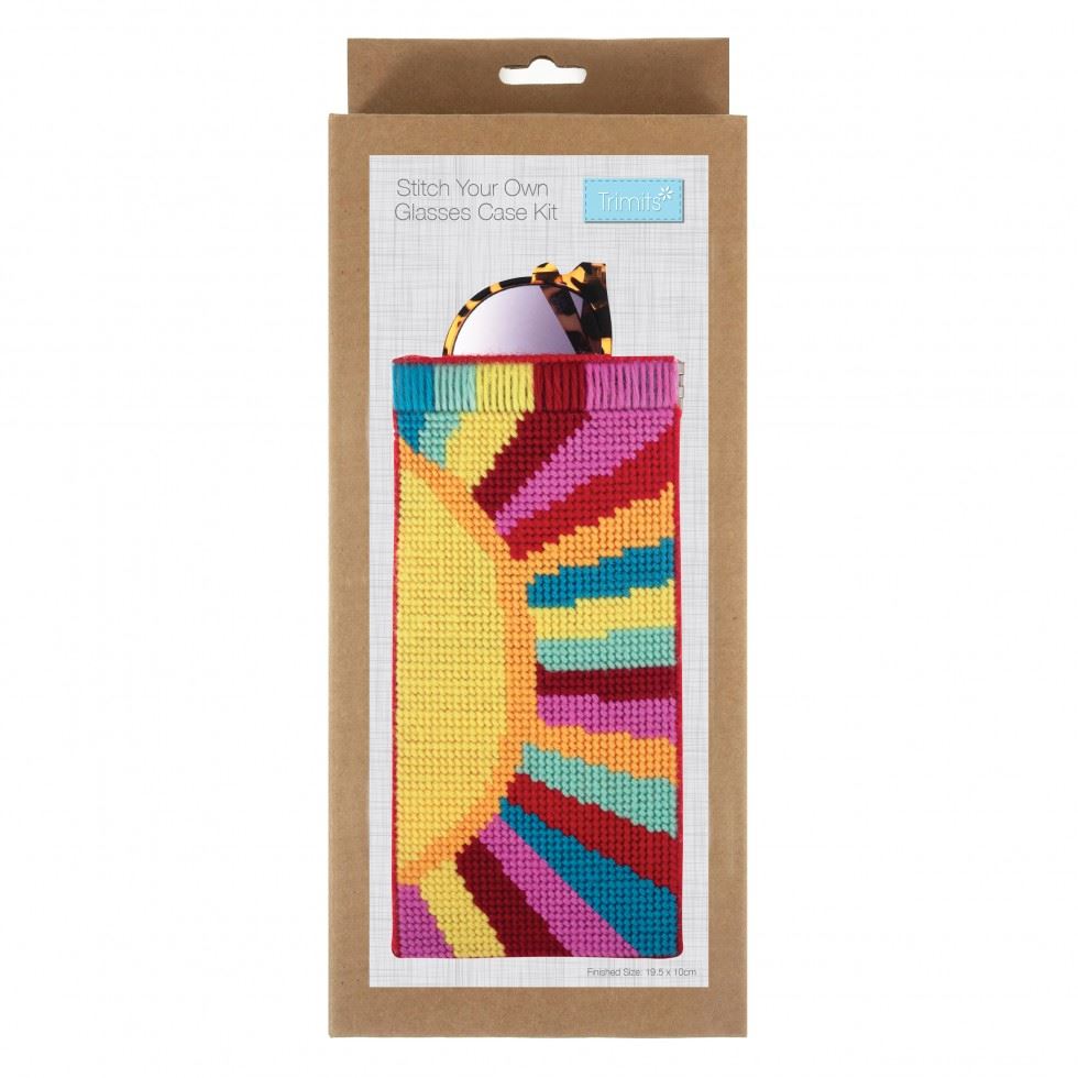 Trimits Tapestry Kit Stitch Your Own Glasses Case Sunshine