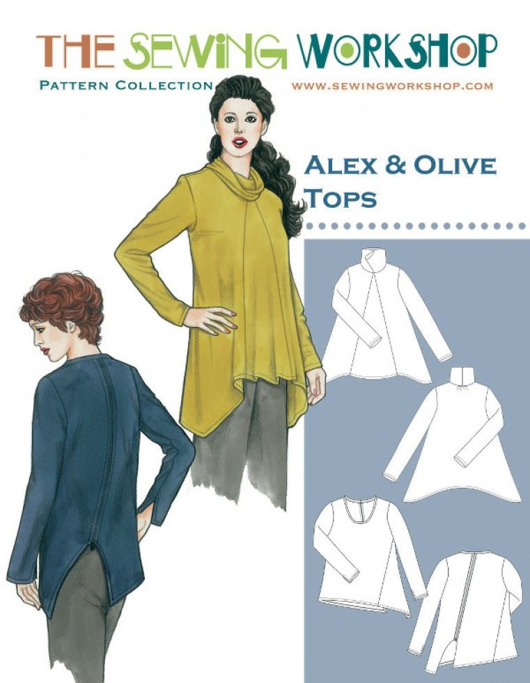 The Sewing Workshop Paper Sewing Pattern Alex & Olive Tops