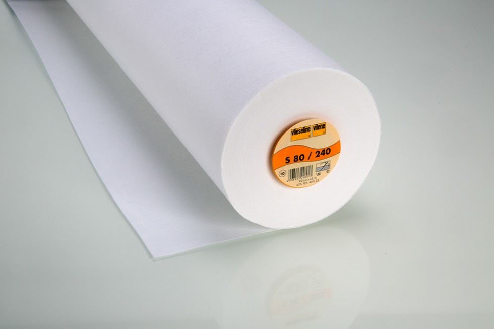 Vilene Vlieseline S80 Heavy Firm Sew In Interfacing White
 
