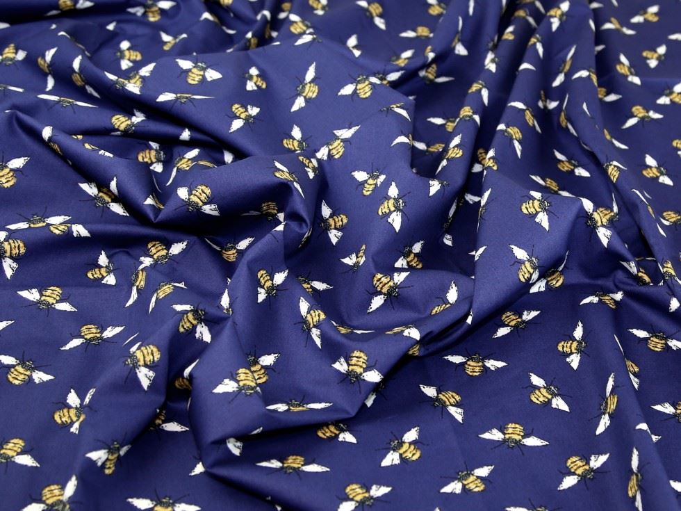 Royal Blue Deadstock 100% Cotton Poplin Fabric