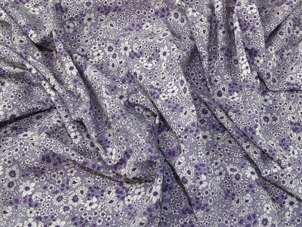 Purple Cotton Lawn Fabric