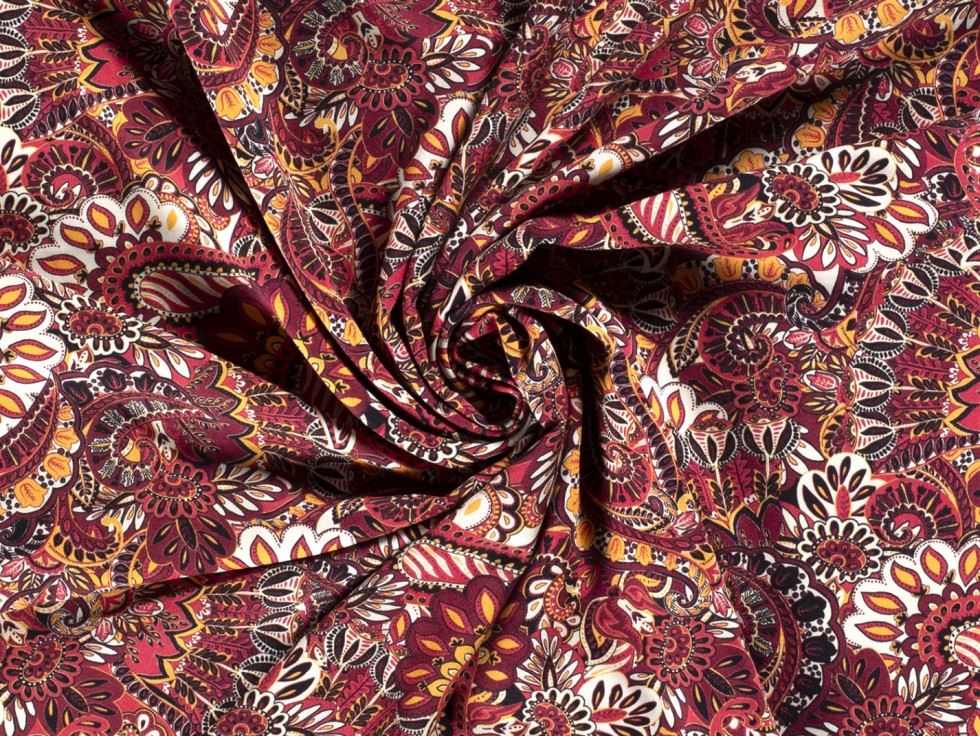 Viscose Crepe Fabric Red