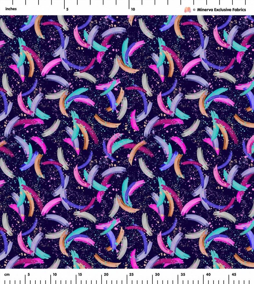 Minerva Exklusiver Köperstoff - POD - Künstlerische Bögen - pro Meter - Bild 2 von 3