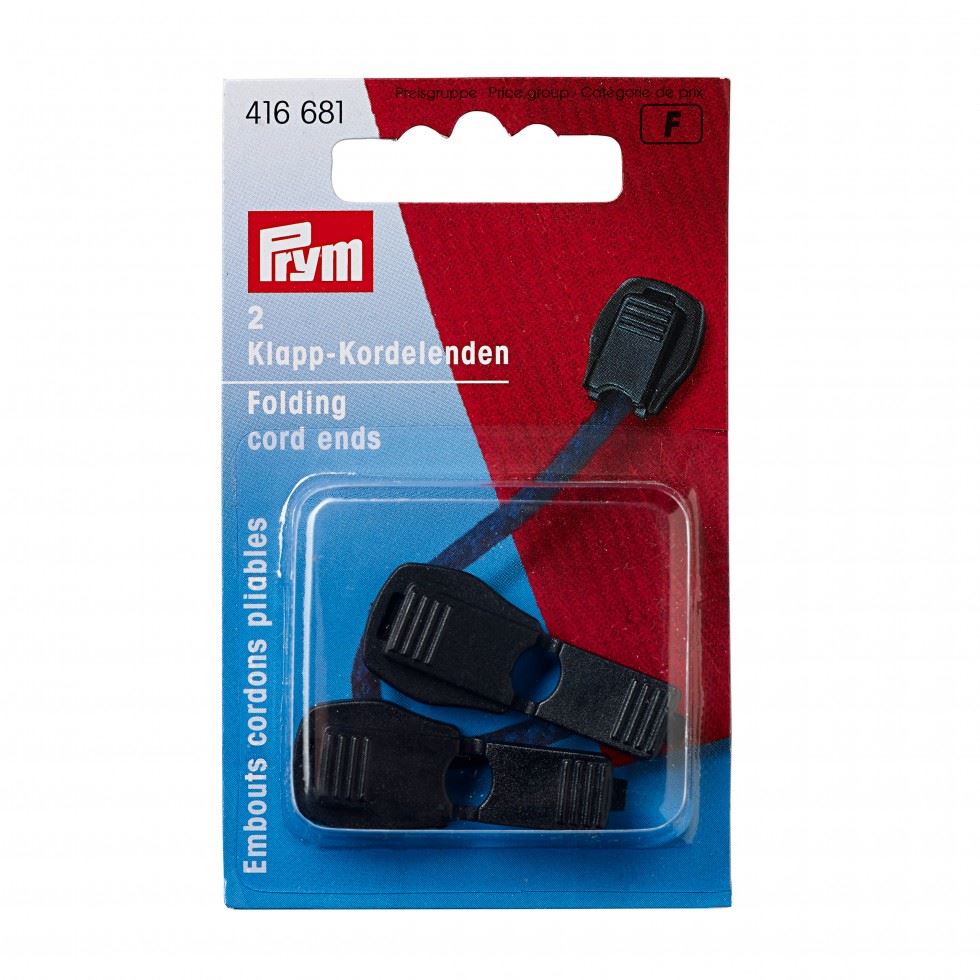 Prym Black Plastic Cord Stops