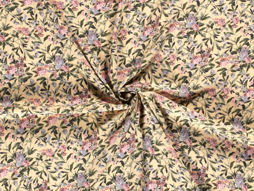 Blush Lurex Sparkle Sheer Chiffon Fabric