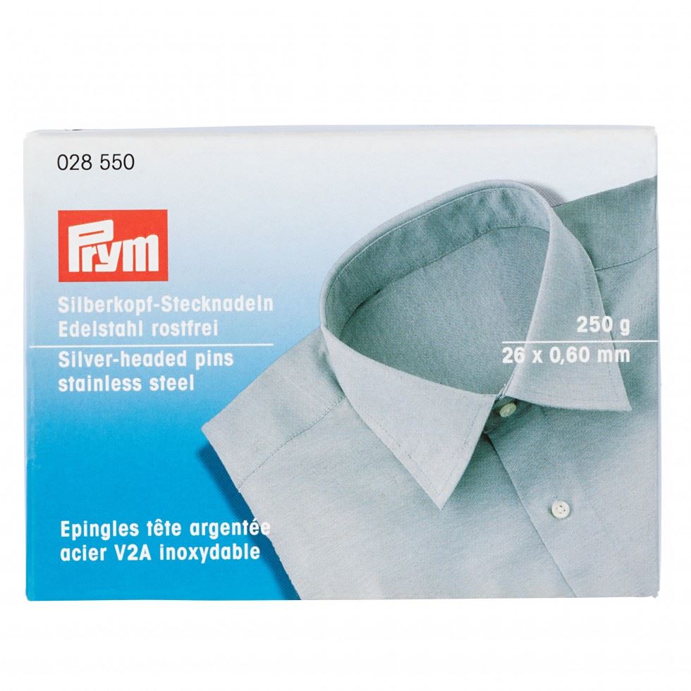 Prym Silver Headed Straight Pins
 