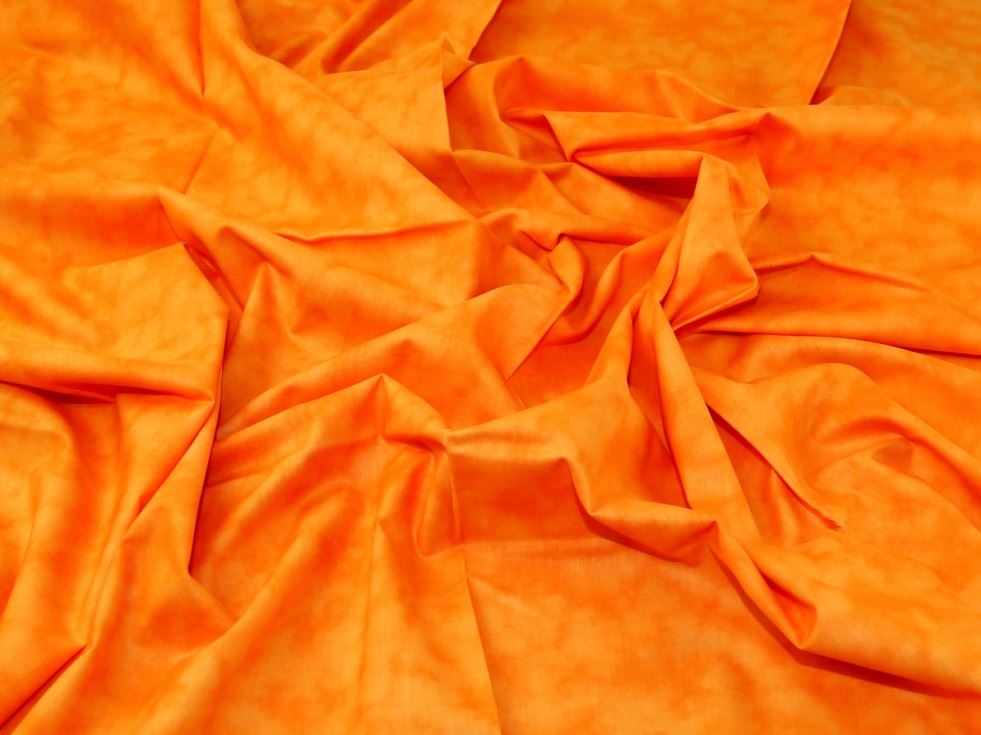 John Louden Orange 100% Cotton Fabric