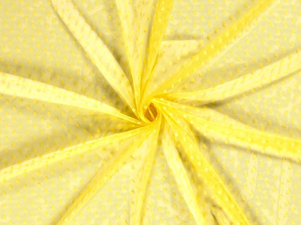 Delicate Lace Fabric Yellow