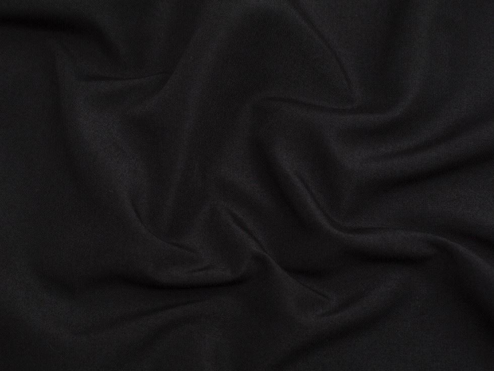 Water Resistant Polyester Suiting Fabric Black
