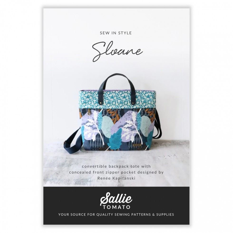 Sallie Tomato Sewing Pattern Sloane Backpack Tote Bag