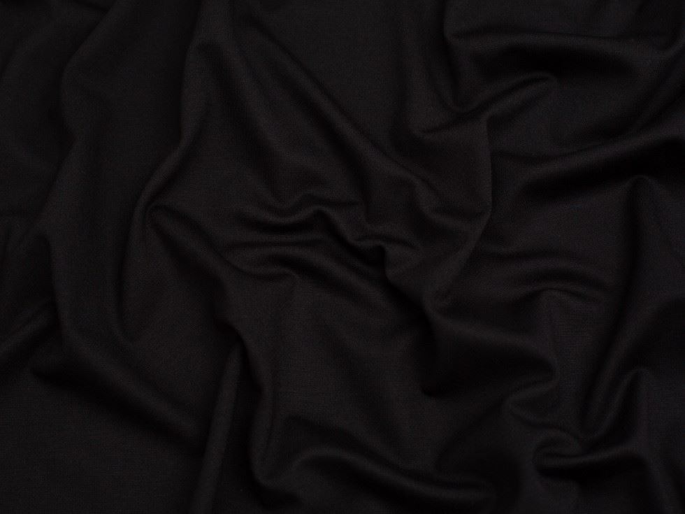 Minerva Core Range Stable Ponte Roma Double Stretch Knit Fabric Black
 
