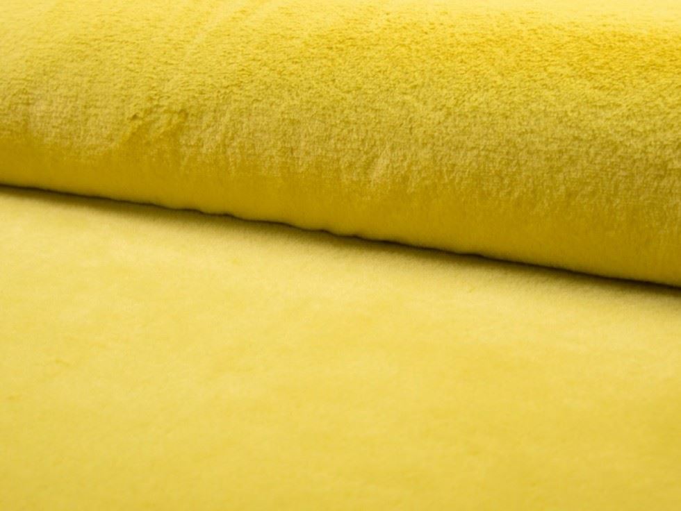 Yellow Deadstock Luxury Super Soft Faux Fur Fabric