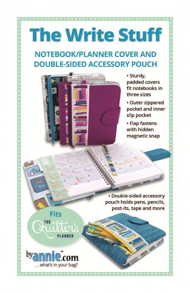 By Annie Paper Sewing Pattern The Write Stuff Notepad Cover
 
