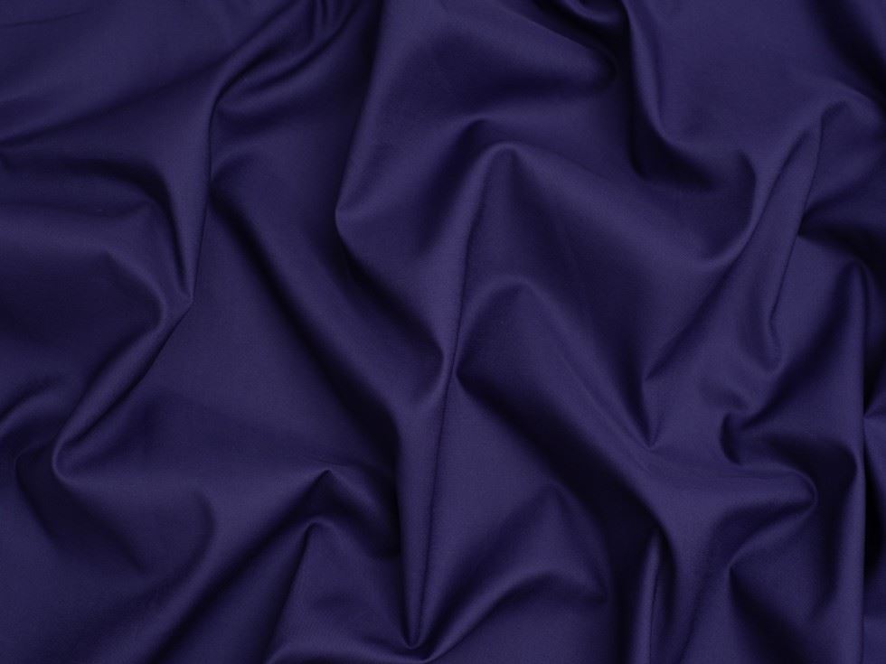 Blue Purple Cotton Sateen Fabric