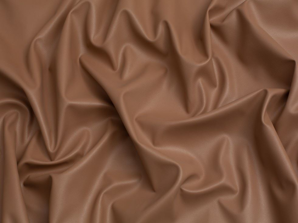 Minerva Core Range Camel Soft Supple Stretch Faux Leather Fabric