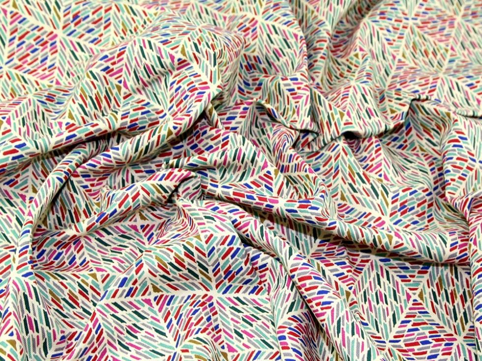 Cotton Canvas Fabric Multicoloured