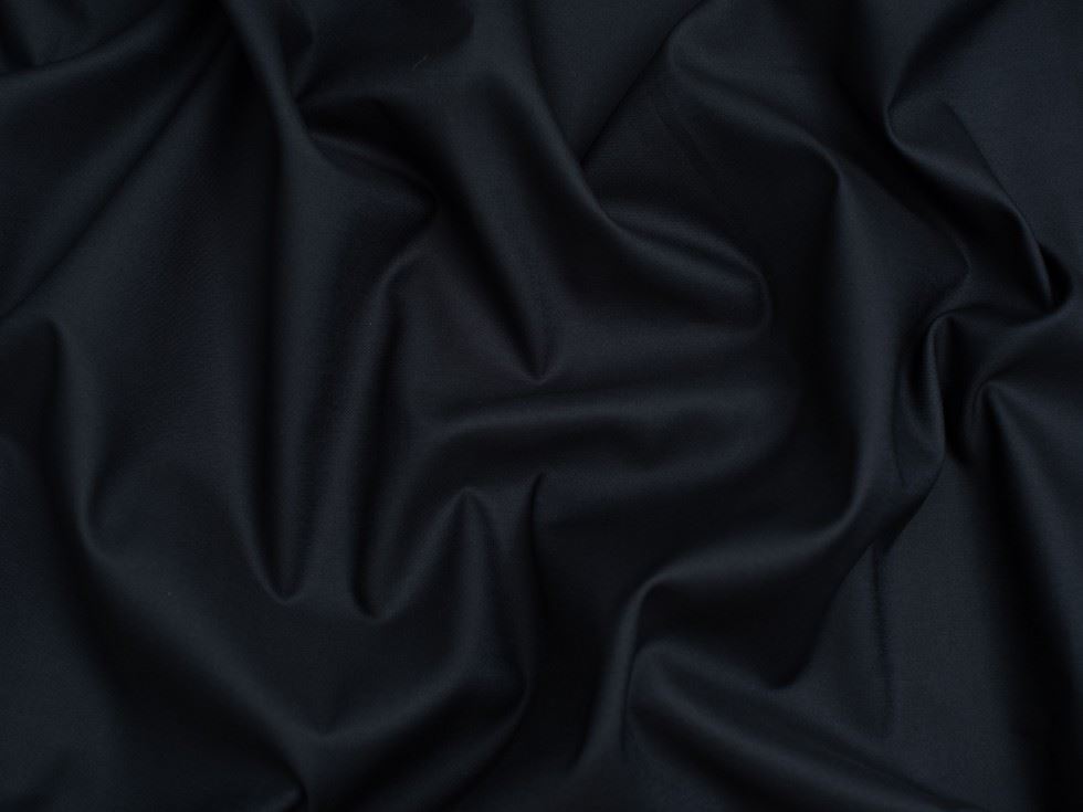 Cotton Sateen Fabric Dark Navy