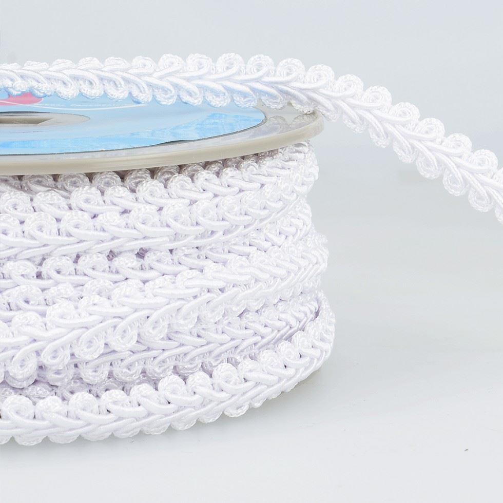 Stephanoise Gimp Braid Trim White