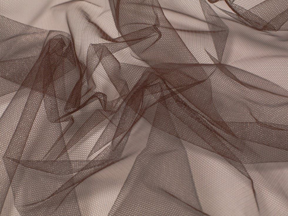 Minerva Core Range Peat Dress Net Fabric